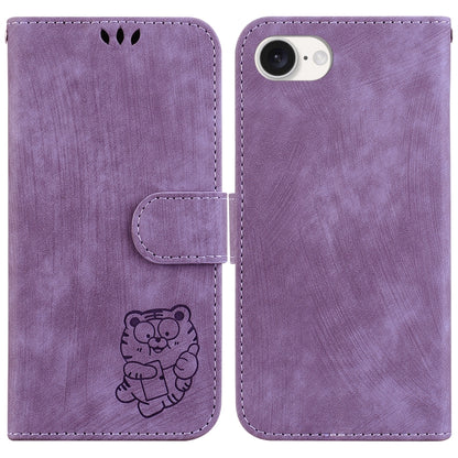 Little Tiger Embossed Leather Phone Case
