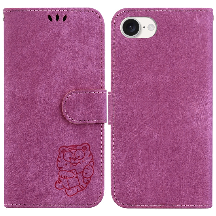 Little Tiger Embossed Leather Phone Case