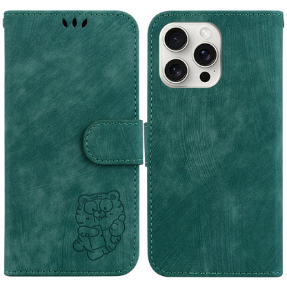 Little Tiger Embossed Leather Phone Case
