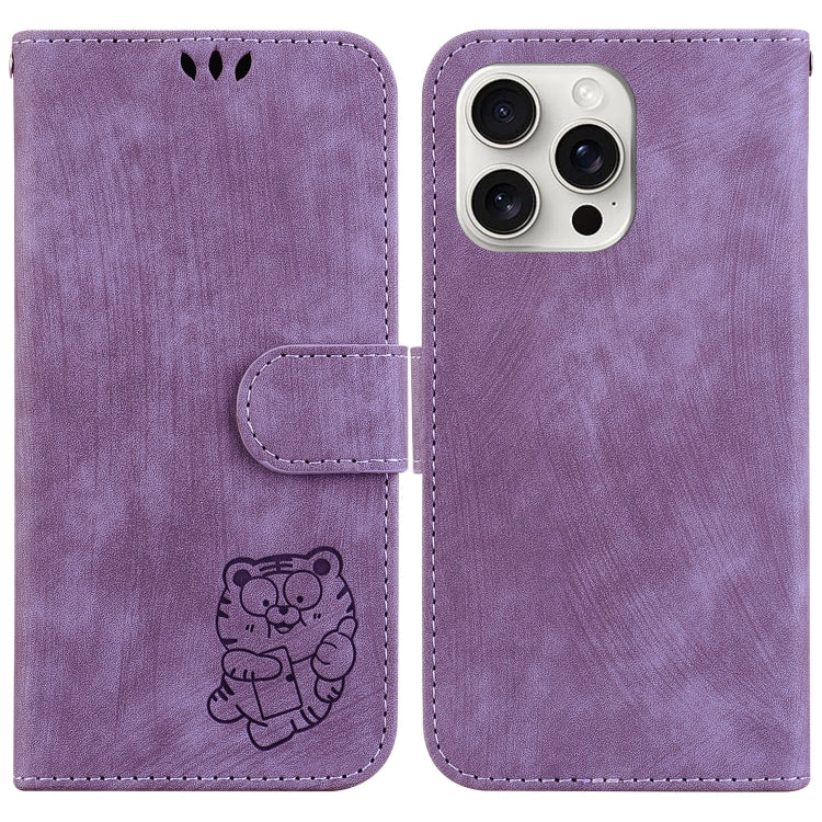 Little Tiger Embossed Leather Phone Case