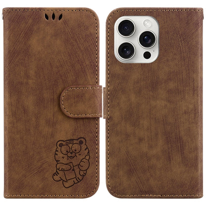 Little Tiger Embossed Leather Phone Case