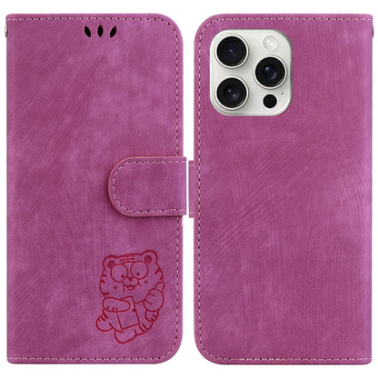 Little Tiger Embossed Leather Phone Case