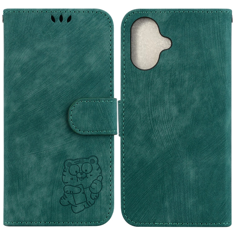 Little Tiger Embossed Leather Phone Case