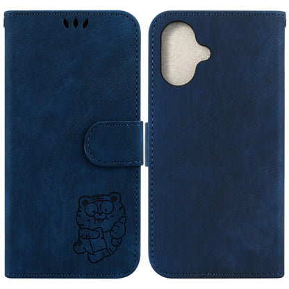 Little Tiger Embossed Leather Phone Case