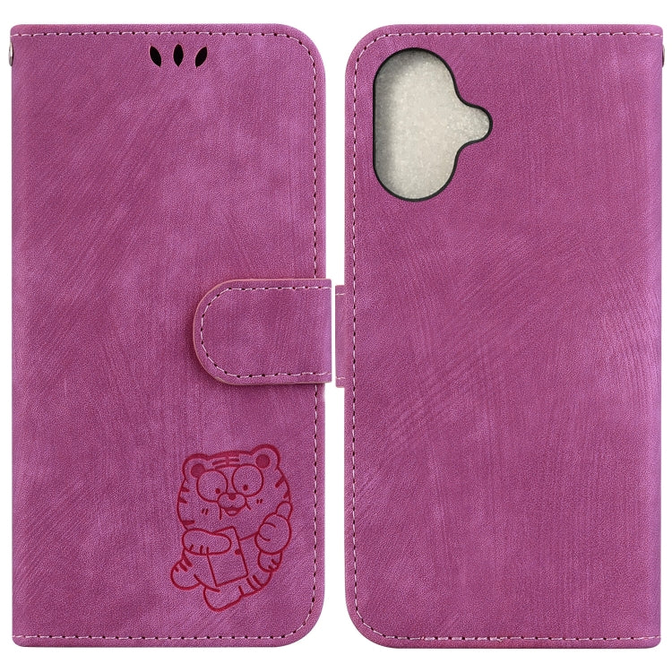 Little Tiger Embossed Leather Phone Case