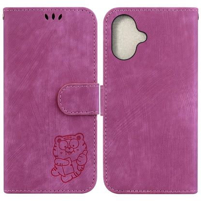 Little Tiger Embossed Leather Phone Case