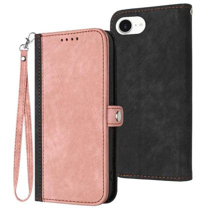 Side Buckle Double Fold Hand Strap Leather Phone Case
