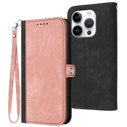 Side Buckle Double Fold Hand Strap Leather Phone Case