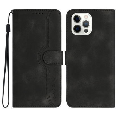 Heart Pattern Skin Feel Leather Phone Case