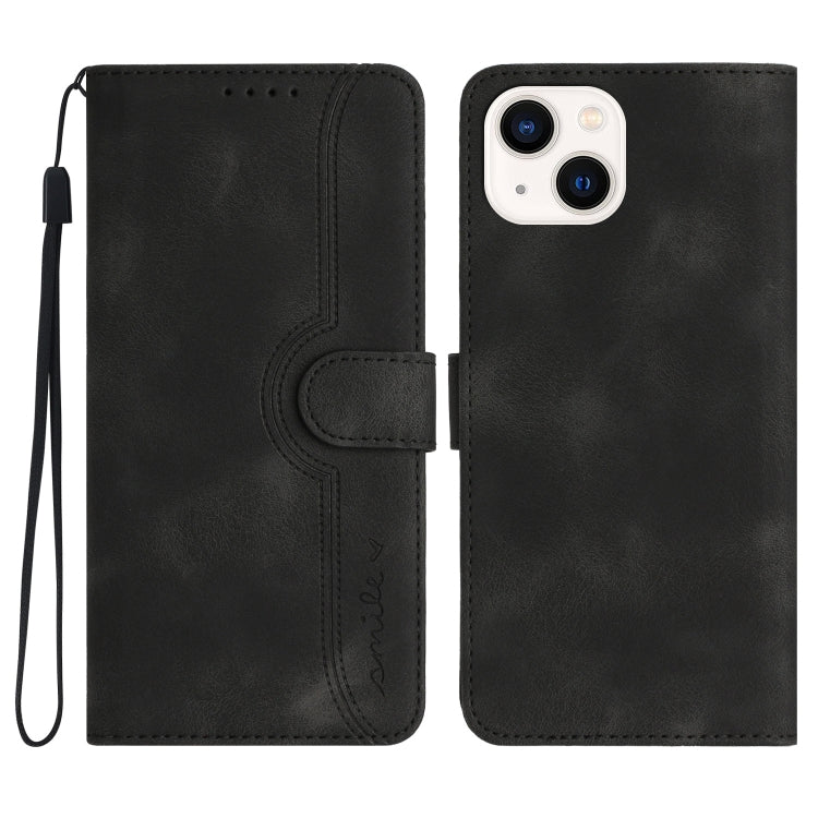 Heart Pattern Skin Feel Leather Phone Case