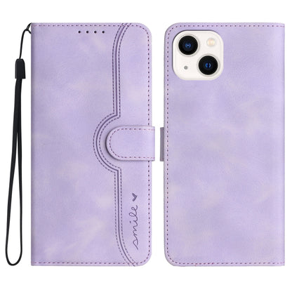 Heart Pattern Skin Feel Leather Phone Case