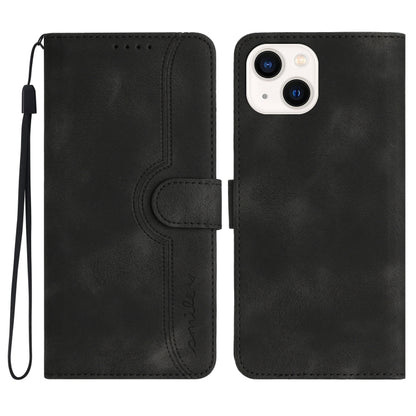 Heart Pattern Skin Feel Leather Phone Case