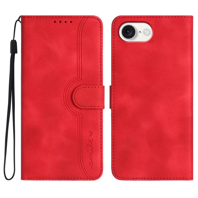 Heart Pattern Skin Feel Leather Phone Case