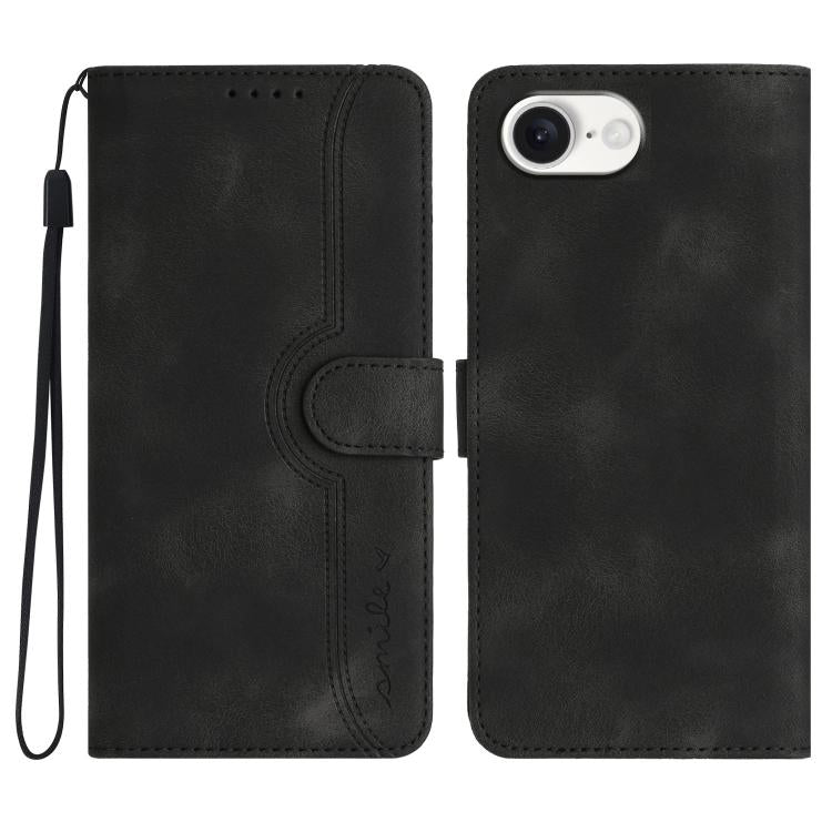 Heart Pattern Skin Feel Leather Phone Case