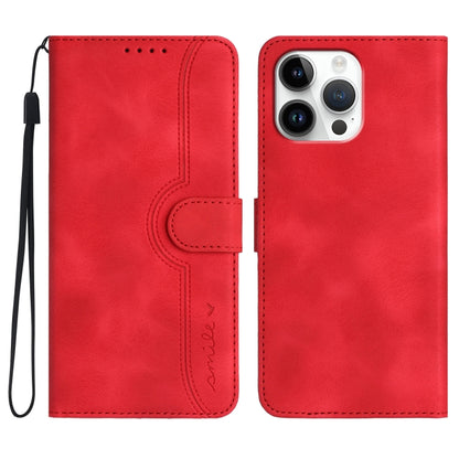 Heart Pattern Skin Feel Leather Phone Case
