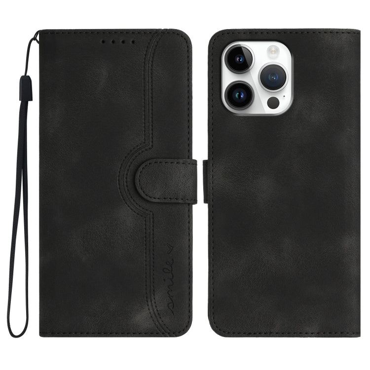 Heart Pattern Skin Feel Leather Phone Case