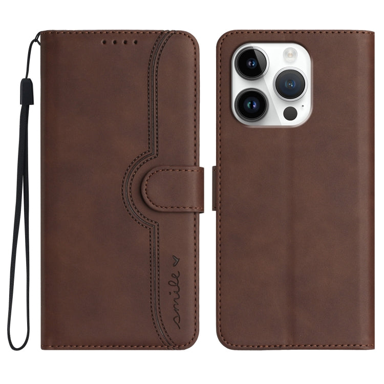 Heart Pattern Skin Feel Leather Phone Case