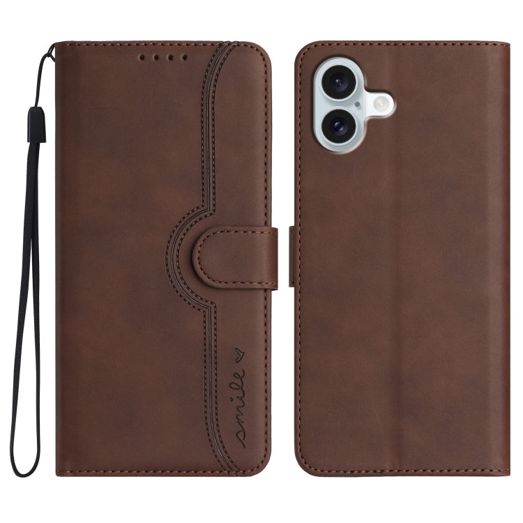 Heart Pattern Skin Feel Leather Phone Case