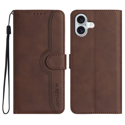 Heart Pattern Skin Feel Leather Phone Case