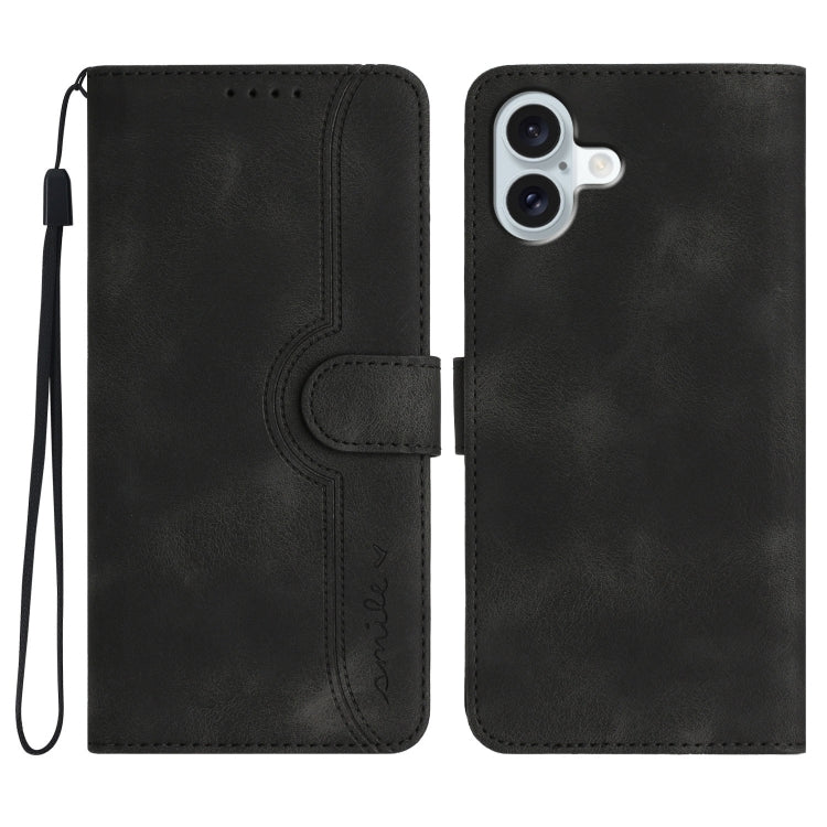 Heart Pattern Skin Feel Leather Phone Case