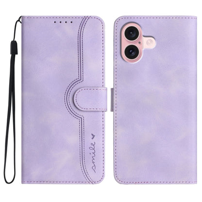 Heart Pattern Skin Feel Leather Phone Case