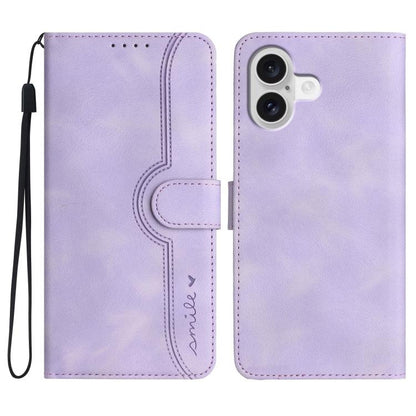 Heart Pattern Skin Feel Leather Phone Case