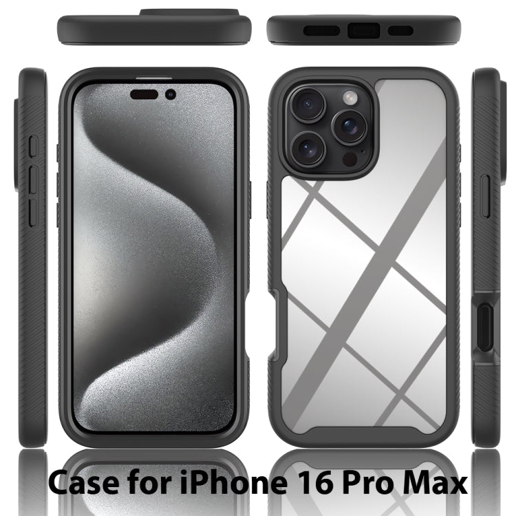 Starry Sky Solid Color Series PC + TPU Phone Case with PET Film, For iPhone 16 Pro Max�����������...