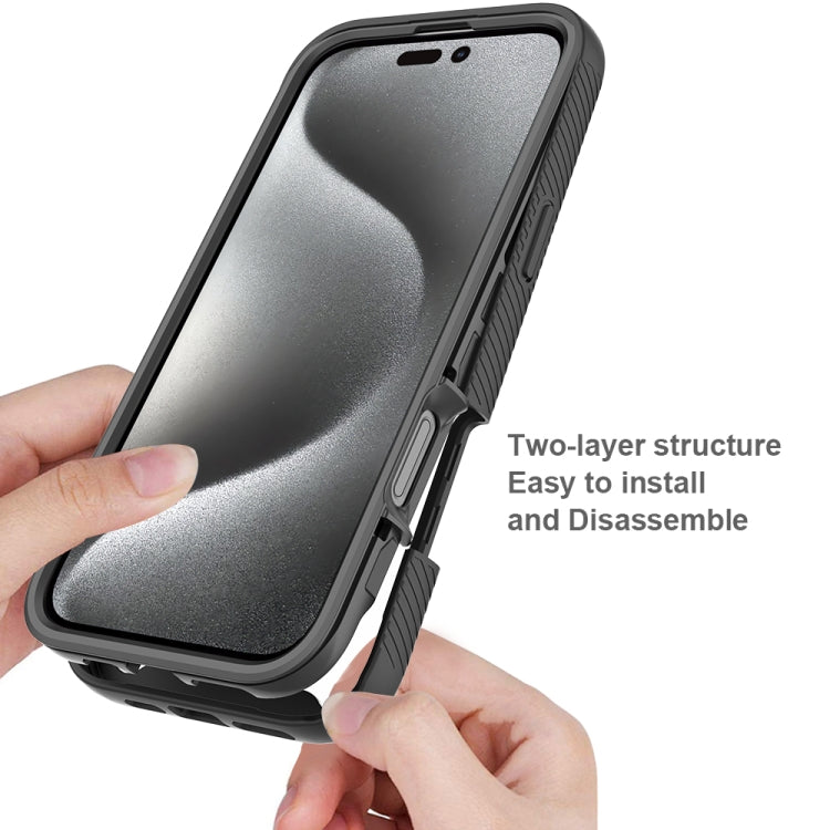 Starry Sky Solid Color Series PC + TPU Phone Case with PET Film, For iPhone 16 Pro Max�����������...