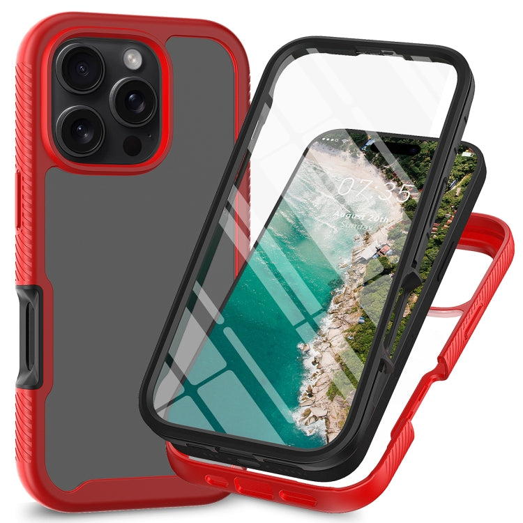 Starry Sky Solid Color Series PC + TPU Phone Case with PET Film, For iPhone 16 Pro Max�����������...