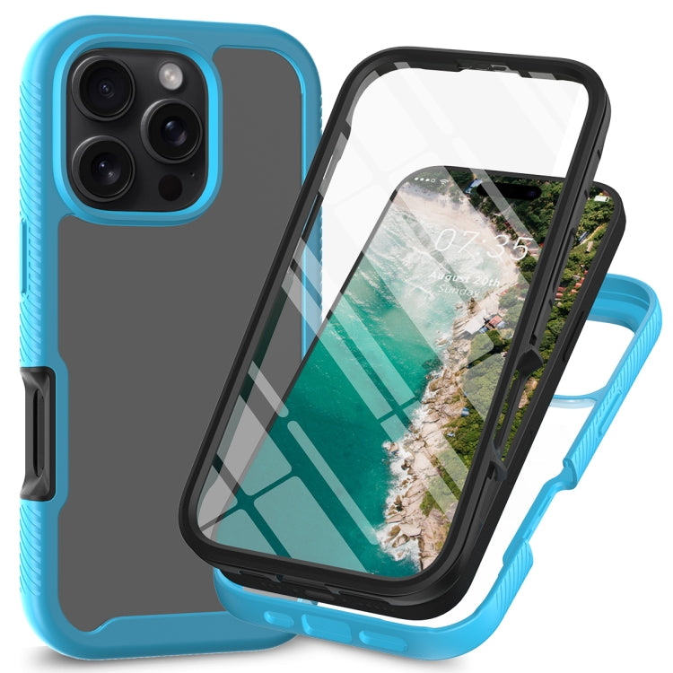 Starry Sky Solid Color Series PC + TPU Phone Case with PET Film, For iPhone 16 Pro Max�����������...