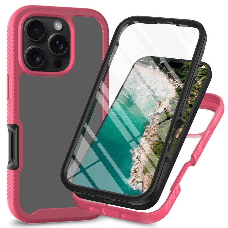 Starry Sky Solid Color Series PC + TPU Phone Case with PET Film, For iPhone 16 Pro Max�����������...