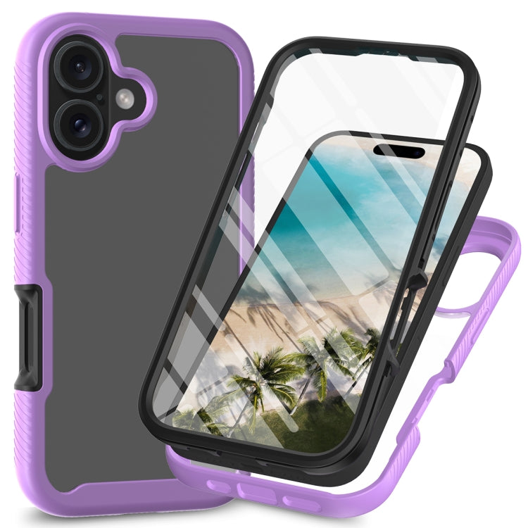 Starry Sky Solid Color Series PC + TPU Phone Case with PET Film, For iPhone 16 Pro Max�����������...