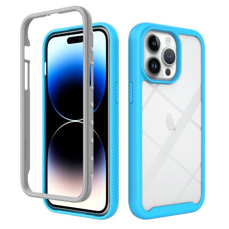 Starry Sky Solid Color Shockproof TPU Clear PC Phone Case, For iPhone 16 Pro Max, For iPhone 16 P...