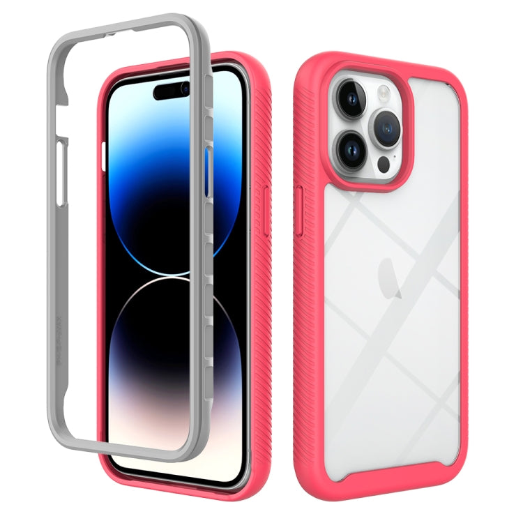 Starry Sky Solid Color Shockproof TPU Clear PC Phone Case, For iPhone 16 Pro Max, For iPhone 16 P...