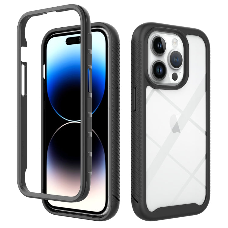 Starry Sky Solid Color Shockproof TPU Clear PC Phone Case, For iPhone 16 Pro Max, For iPhone 16 P...
