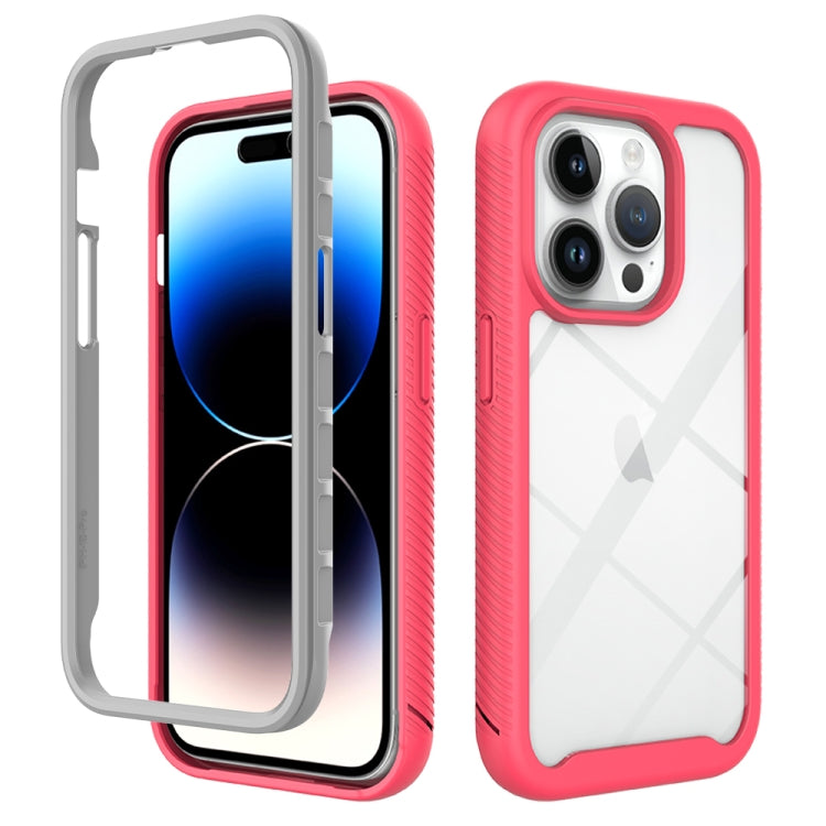 Starry Sky Solid Color Shockproof TPU Clear PC Phone Case, For iPhone 16 Pro Max, For iPhone 16 P...