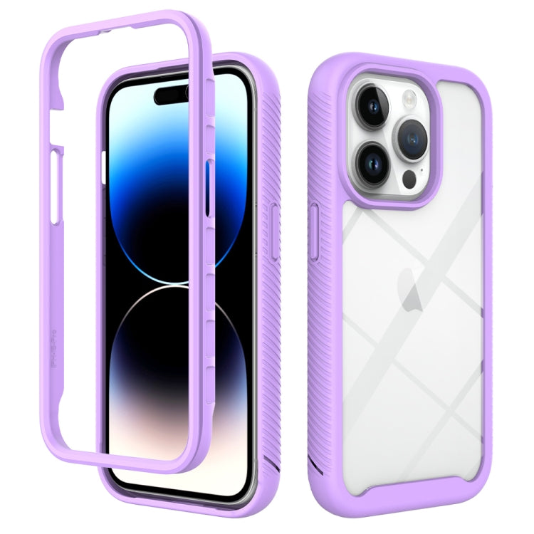 Starry Sky Solid Color Shockproof TPU Clear PC Phone Case, For iPhone 16 Pro Max, For iPhone 16 P...