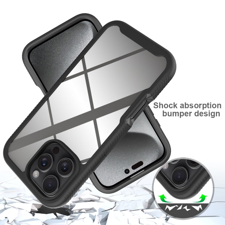 Starry Sky Solid Color Shockproof TPU Clear PC Phone Case, For iPhone 16 Pro Max, For iPhone 16 P...