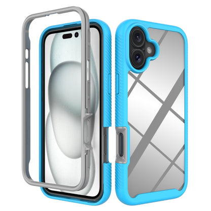 Starry Sky Solid Color Shockproof TPU Clear PC Phone Case, For iPhone 16 Pro Max, For iPhone 16 P...