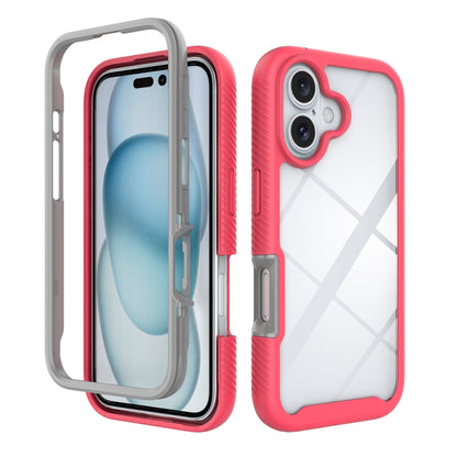 Starry Sky Solid Color Shockproof TPU Clear PC Phone Case, For iPhone 16 Pro Max, For iPhone 16 P...