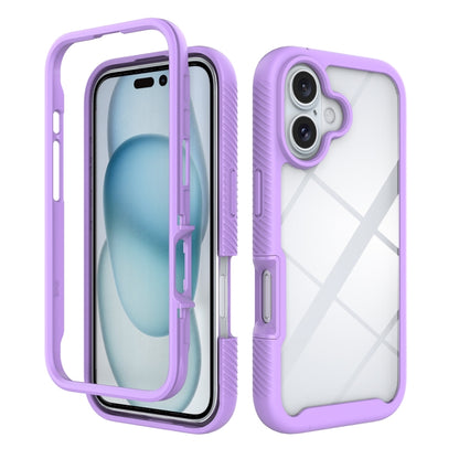 Starry Sky Solid Color Shockproof TPU Clear PC Phone Case, For iPhone 16 Pro Max, For iPhone 16 P...