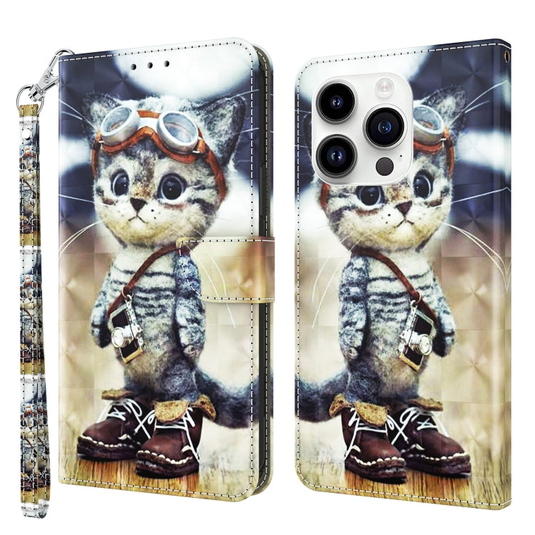 3D Painted Leather Phone Case, For iPhone 16 Pro Max, For iPhone 16 Pro, For iPhone 16 Plus������...