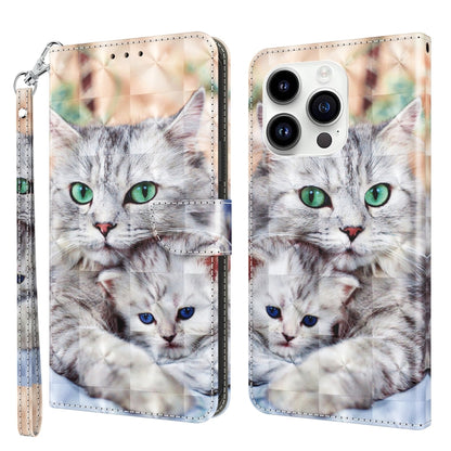 3D Painted Leather Phone Case, For iPhone 16 Pro Max, For iPhone 16 Pro, For iPhone 16 Plus������...