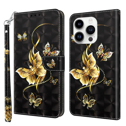 3D Painted Leather Phone Case, For iPhone 16 Pro Max, For iPhone 16 Pro, For iPhone 16 Plus������...