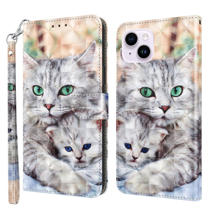 3D Painted Leather Phone Case, For iPhone 16 Pro Max, For iPhone 16 Pro, For iPhone 16 Plus������...