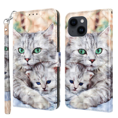 3D Painted Leather Phone Case, For iPhone 16 Pro Max, For iPhone 16 Pro, For iPhone 16 Plus������...