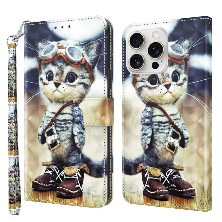 3D Painted Leather Phone Case, For iPhone 16 Pro Max, For iPhone 16 Pro, For iPhone 16 Plus������...