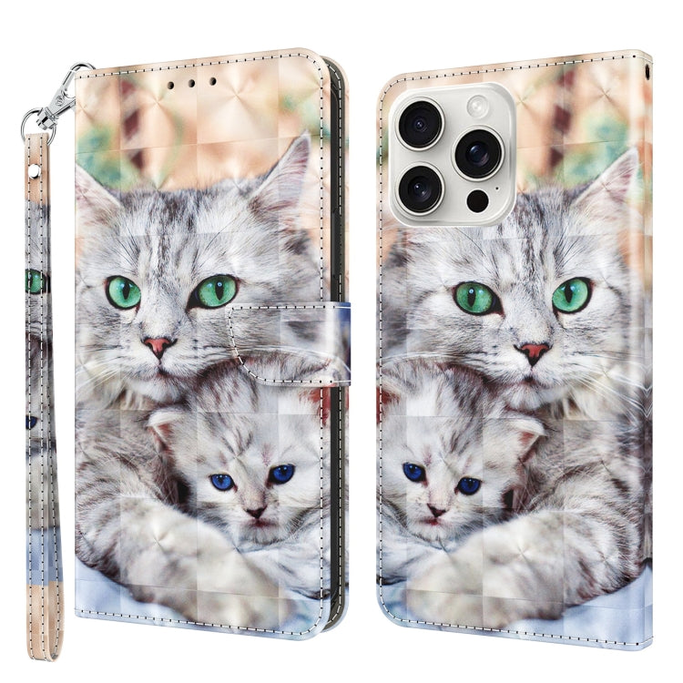 3D Painted Leather Phone Case, For iPhone 16 Pro Max, For iPhone 16 Pro, For iPhone 16 Plus������...