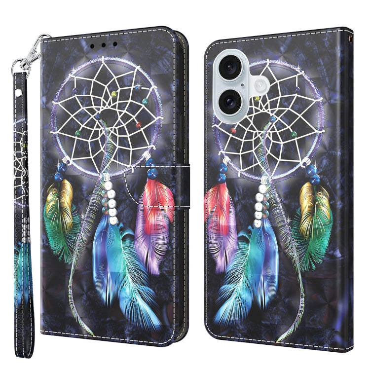 3D Painted Leather Phone Case, For iPhone 16 Pro Max, For iPhone 16 Pro, For iPhone 16 Plus������...