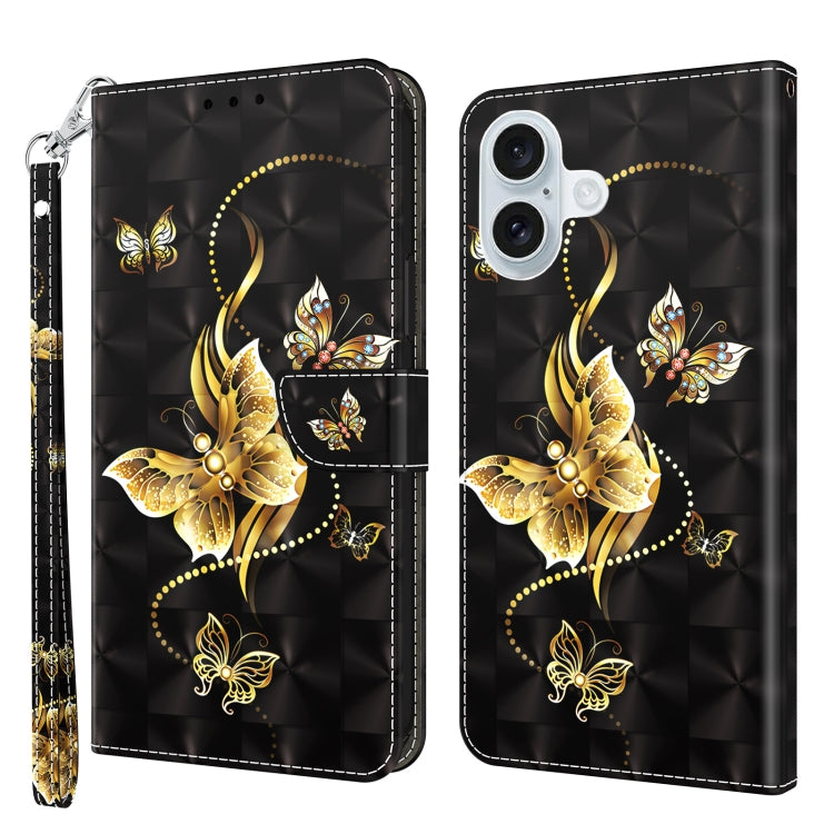 3D Painted Leather Phone Case, For iPhone 16 Pro Max, For iPhone 16 Pro, For iPhone 16 Plus������...